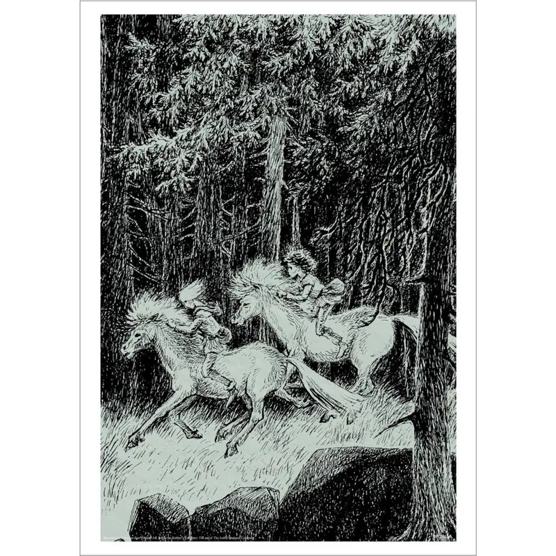 Poster & Frame Astrid Lindgren - Riding Wild - Ronja The Robbers Daughter 1
