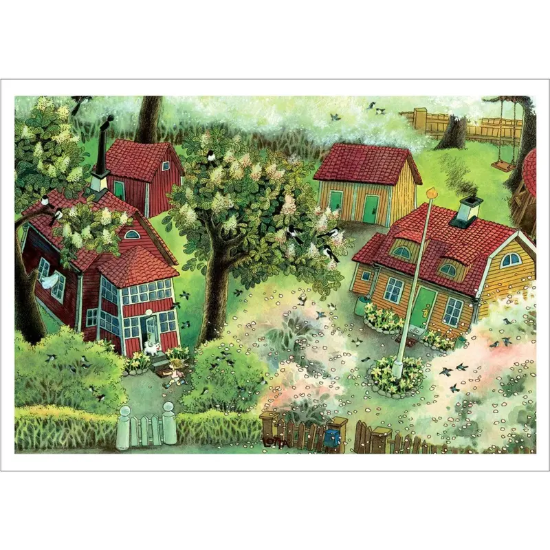 Poster & Frame Astrid Lindgren - Running In The Garden - Lotta On Troublemaker Street 1
