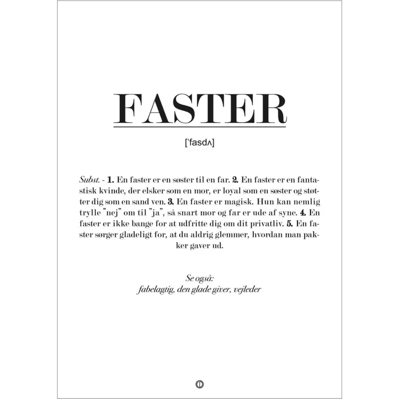 Poster & Frame Citatplakat - Faster Definition 1