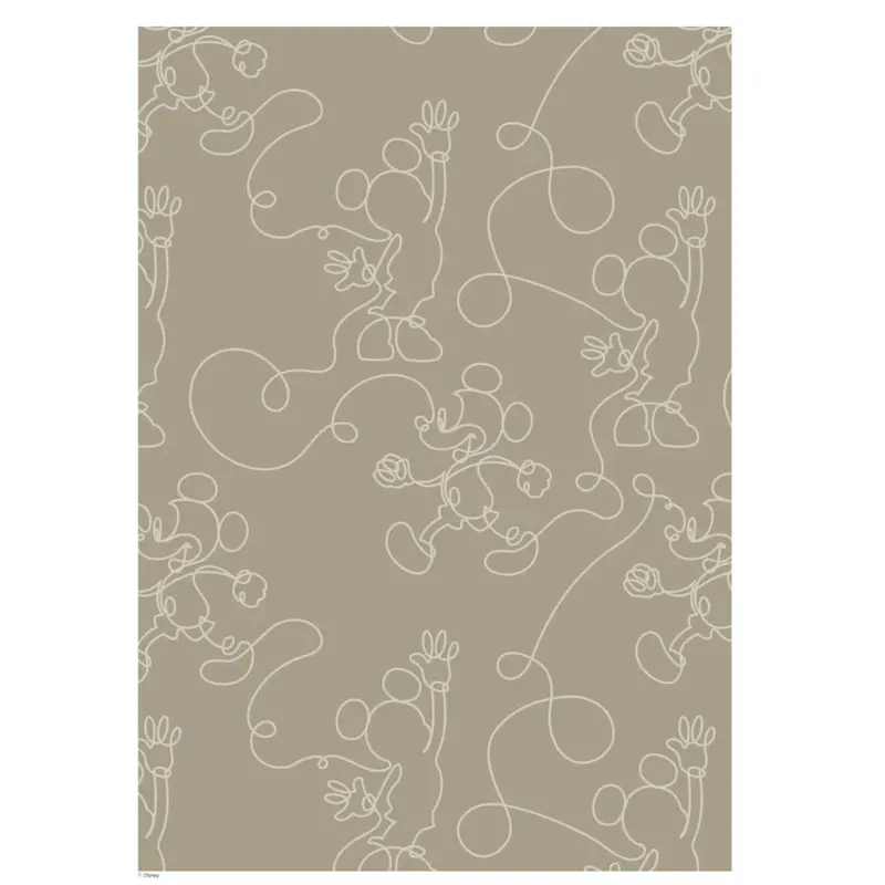 Poster & Frame Disney - Green & White Mickey Outline 1