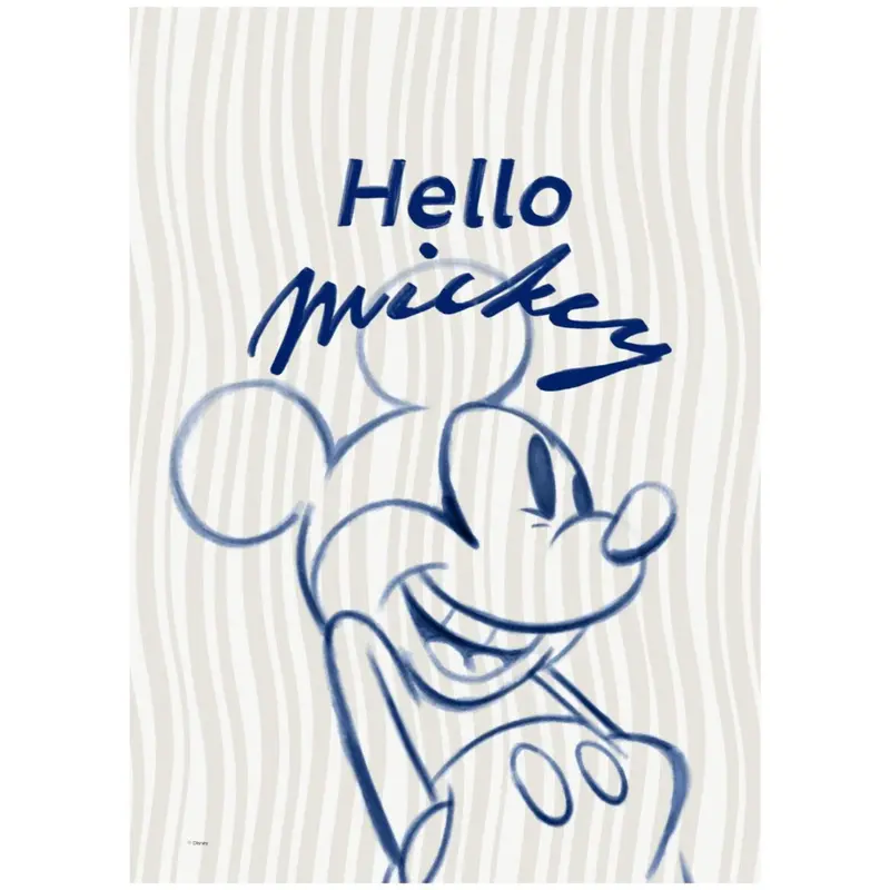 Poster & Frame Disney - Hello Mickey Blue 1