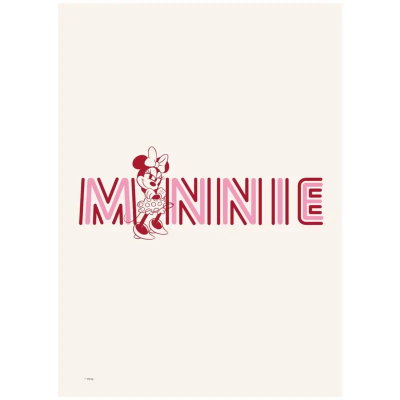 Poster & Frame Disney - Minnie Pink Letters 1