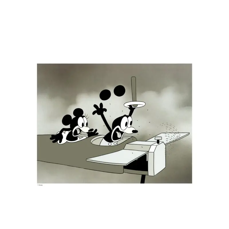 Poster & Frame Disney - Vintage Crazy Plane No. 01 1
