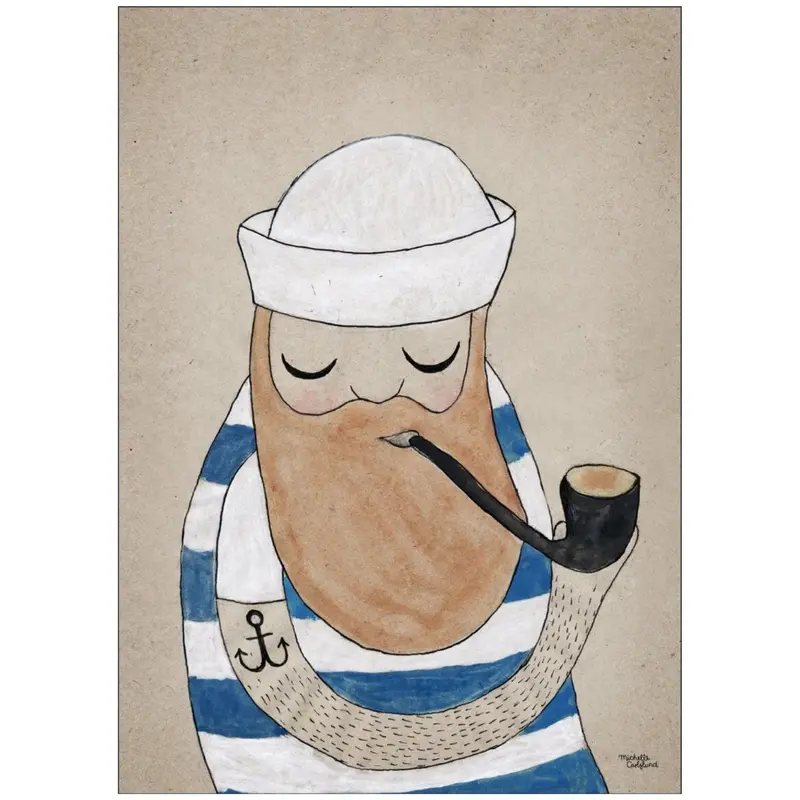 Poster & Frame Michelle Carlslund - Kids - Sailor 1