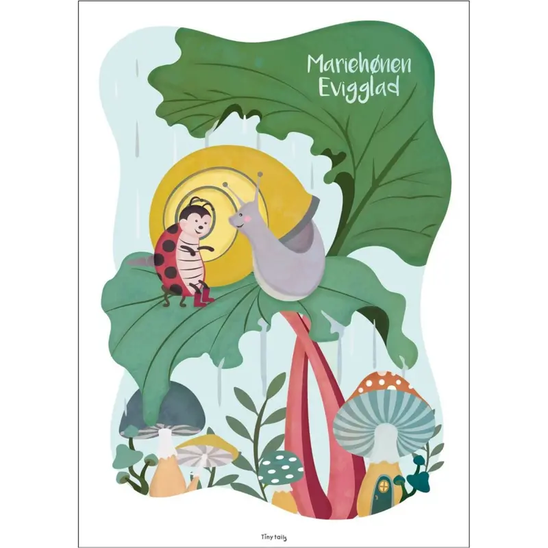 Poster & Frame Tiny Tails - Mariehønen Evigglad 1
