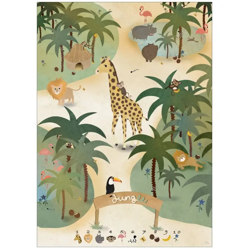 Poster & Frame Willero Illustration - Jungle 1