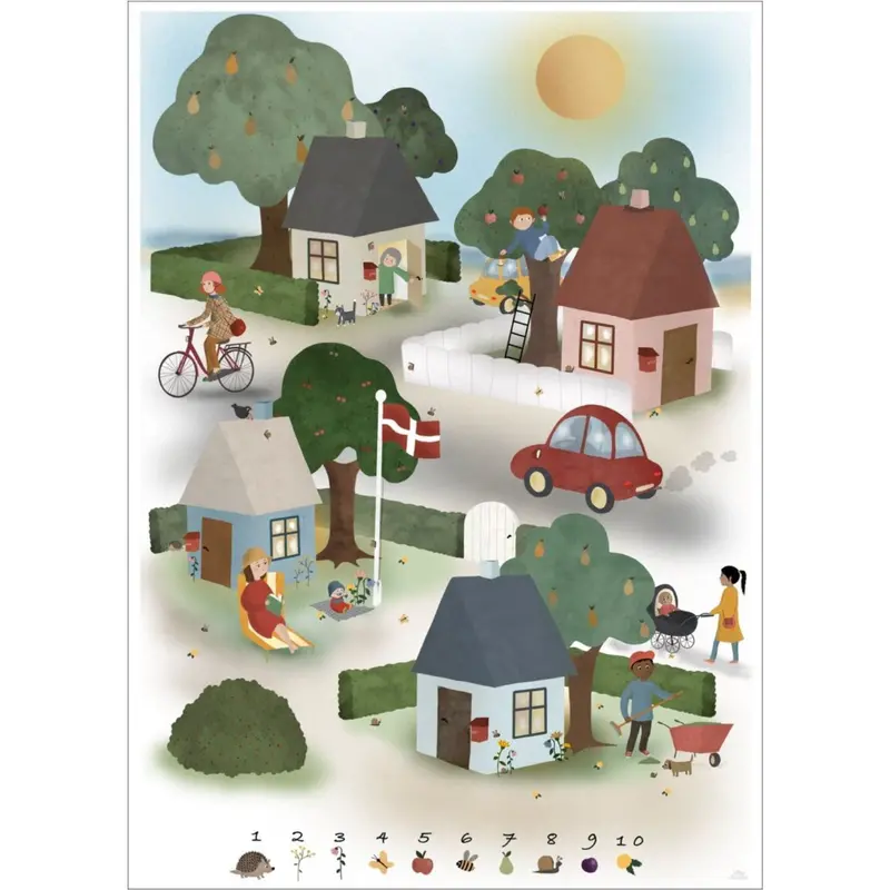 Poster & Frame Willero Illustration - Lille By 1