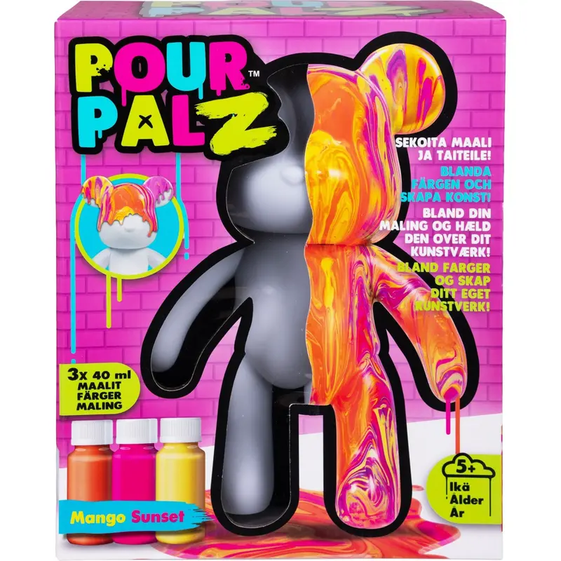 Pour Palz Diy Paint Bear Mango Magi 1
