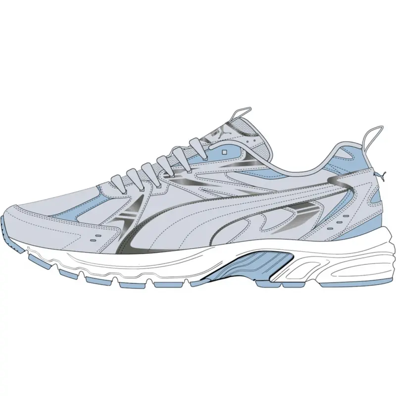 Puma Gray Milenio Tech Sd Sneakers 1