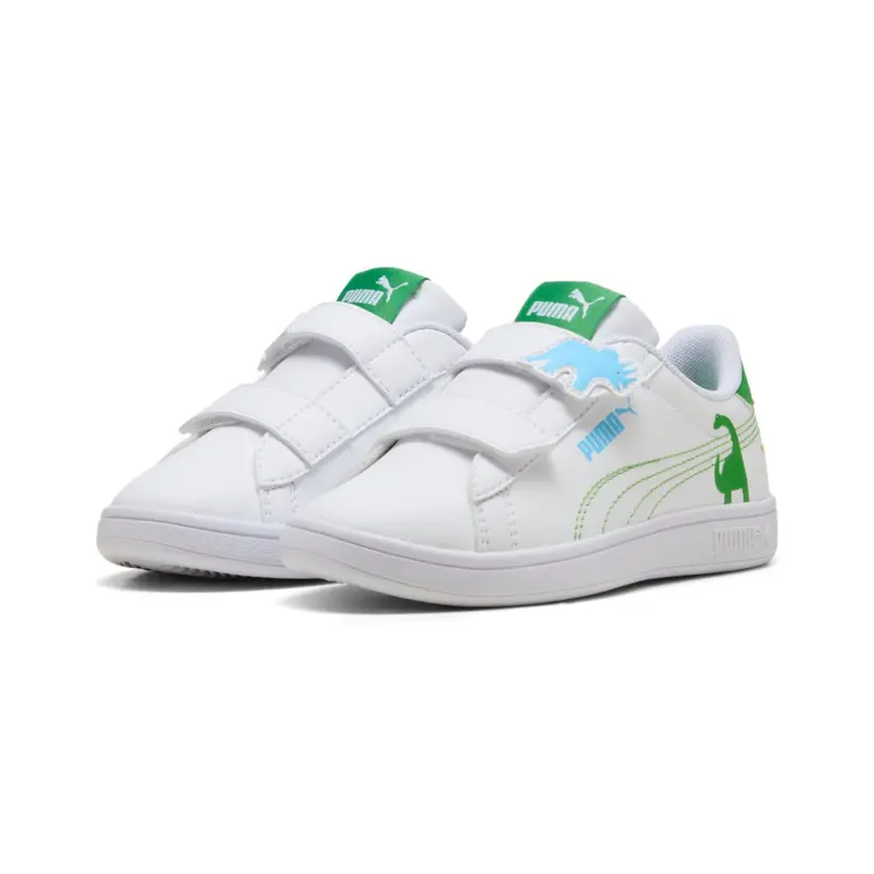 Puma White-Green Fruit-Vibrant Blue Puma Smash 3.0 Dino V Ps 1
