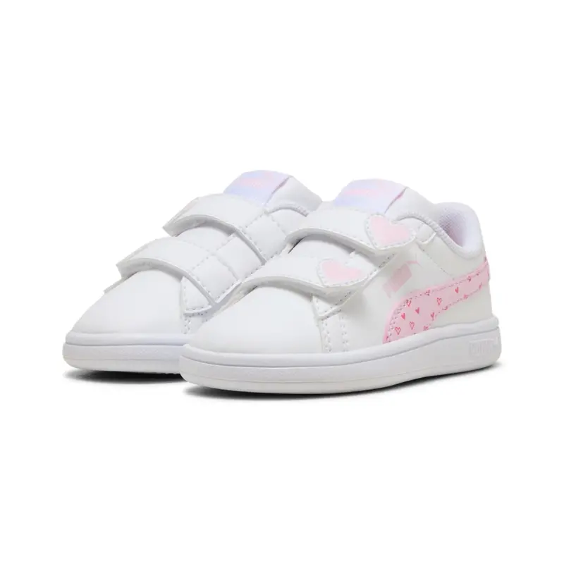 Puma White-Pearl Pink Puma Smash 3.0 Hearty V Inf 1