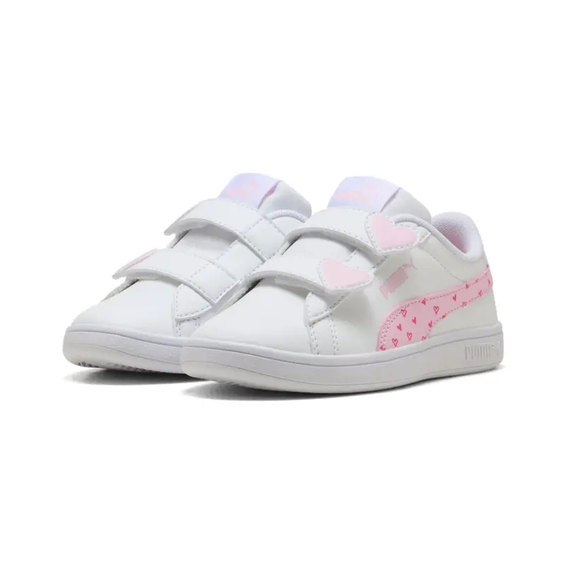 Puma White-Pearl Pink Puma Smash 3.0 Hearty V Ps 1
