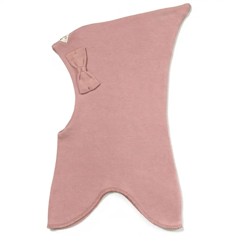 Racing Kids Top Balaclava Bow 2-Layer Dusty Rose 1