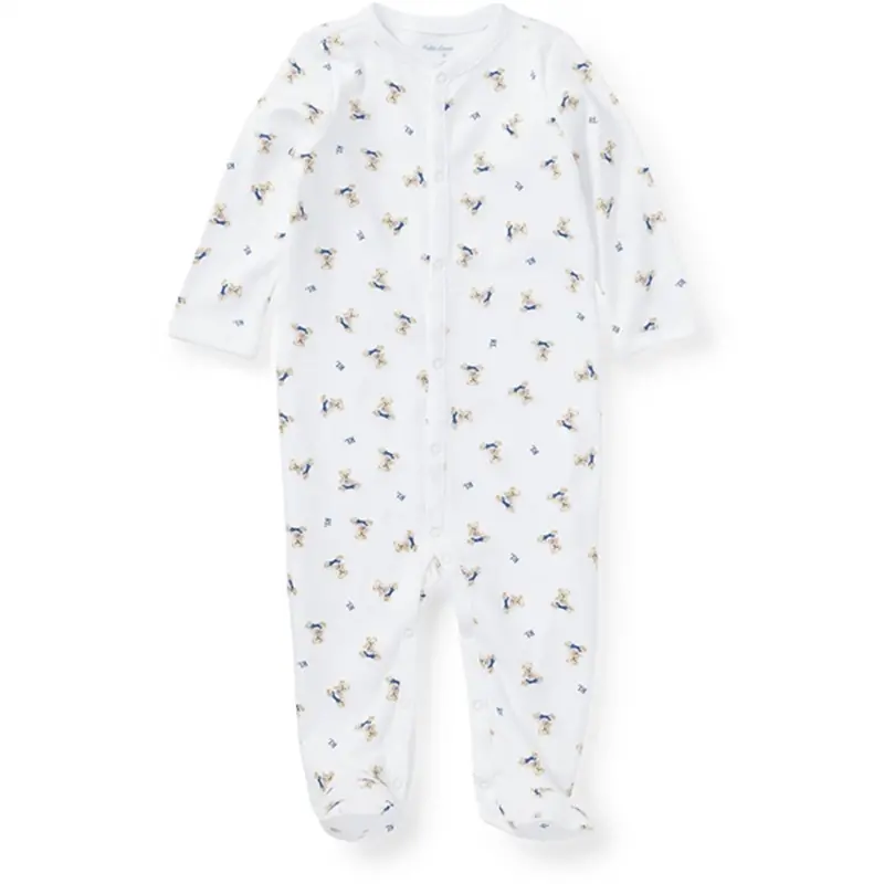Ralph Lauren Baby Boy Jumpsuit White/Blue Multi 1
