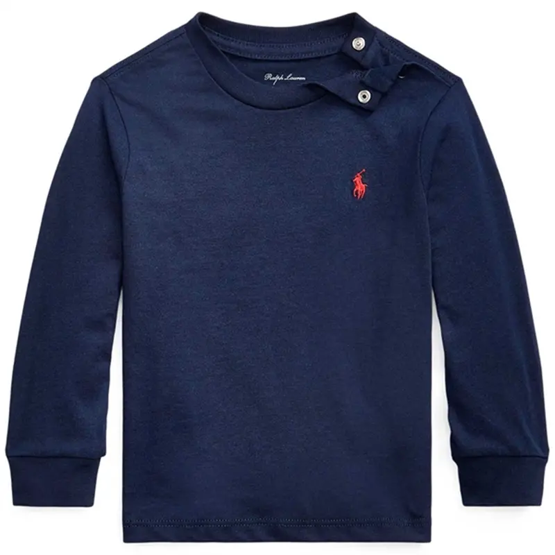 Ralph Lauren Baby Boy Long Sleeved Tee Cruise Navy 1