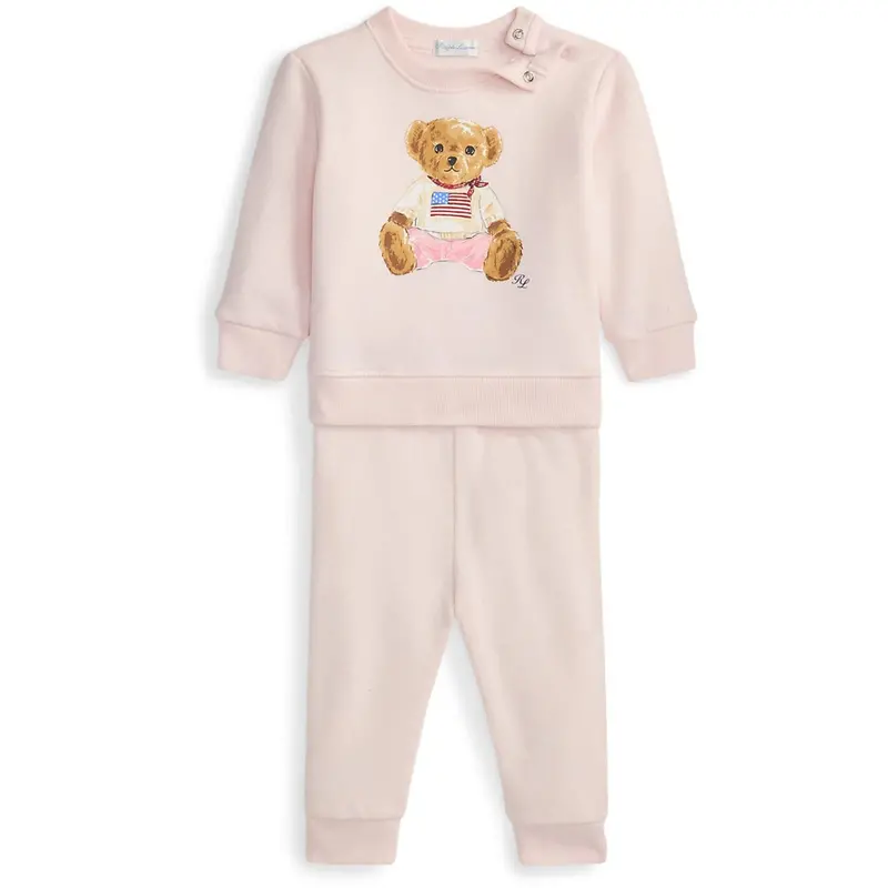 Ralph Lauren Baby Delicate Pink Pant Set 1