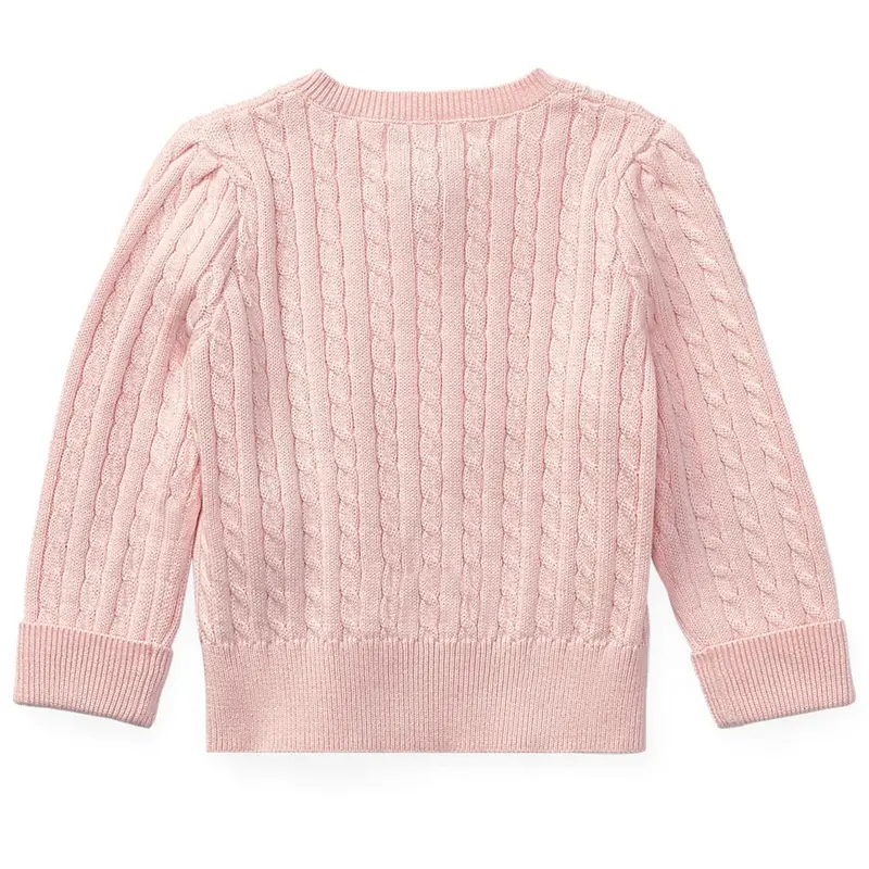 Ralph Lauren Baby Hint Of Pink Baby Girl Cardigan 2