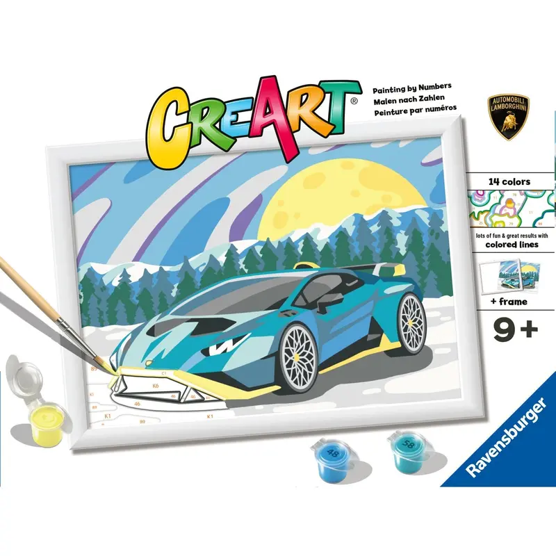 Ravensburger Creart Blue Lamborghini 1