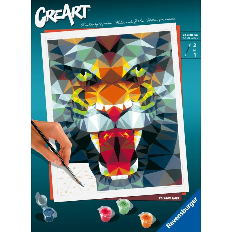 Ravensburger Creart Polygon Tiger Ad 1