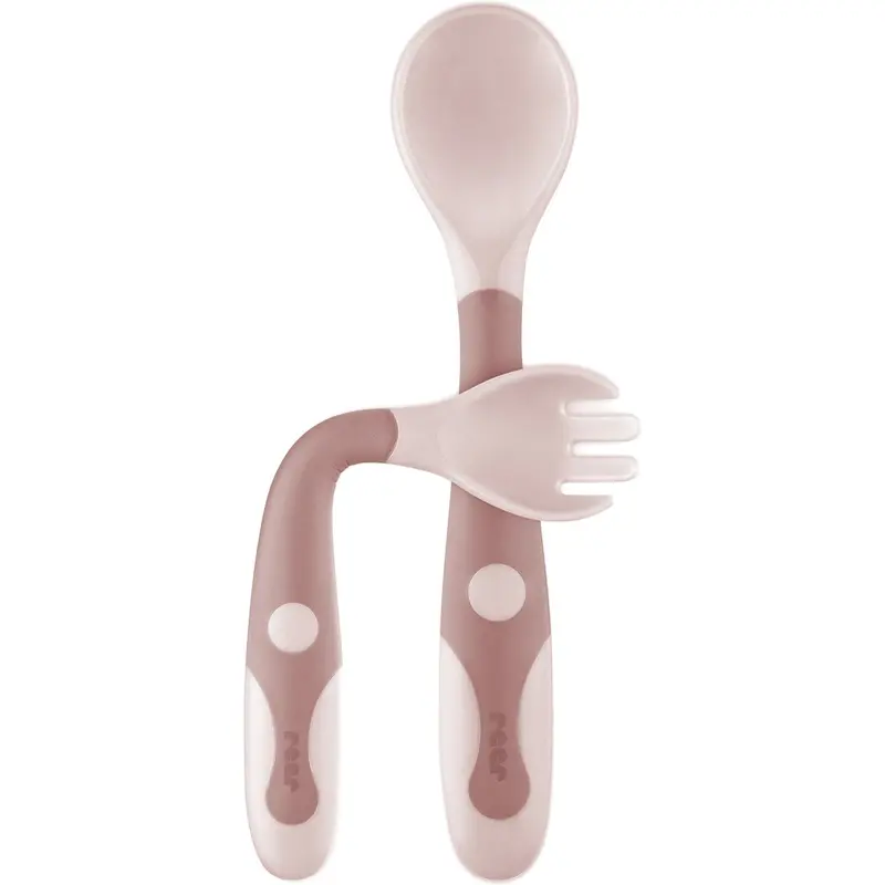 Reer Flexible Baby Cutlery - Pink 1