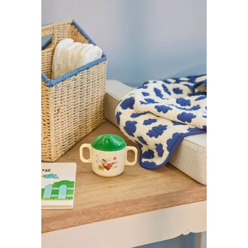Rice Melamine 2 Handle Baby Cup With Hero Print - Green - 250 Ml 2