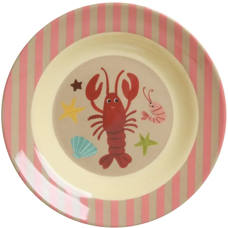 Rice Melamine Kids Bowl With Coral Ocean Print - 250 Ml 1
