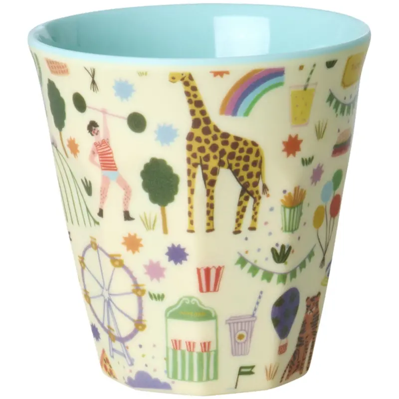 Rice Mint Fun Fair Print Melamine Kids Cup Small 160 Ml 1
