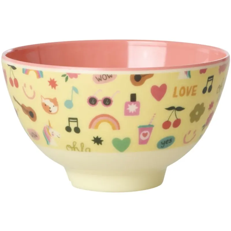 Rice Unicorn Love Print Melamine Bowl Small 300 Ml 1