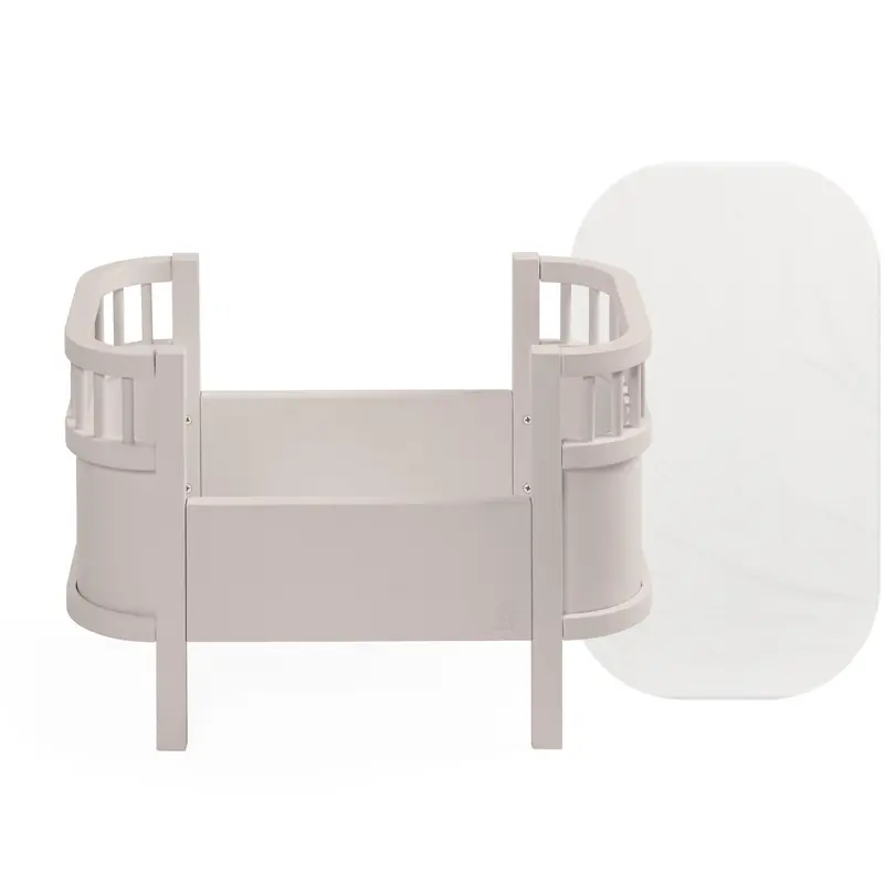 Sebra Birchbark Rose Doll's Bed And Mattress 1