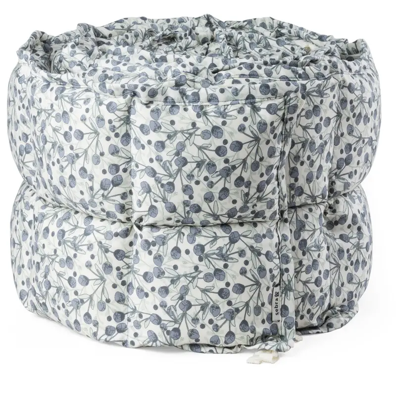 Sebra Blue Olive Baby Bumper Kapok 1