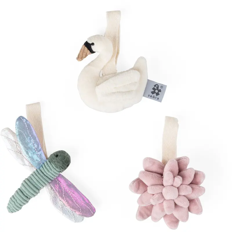 Sebra Multi Flower/Dragonfly/Swan Activity Toys 3-Pack 1