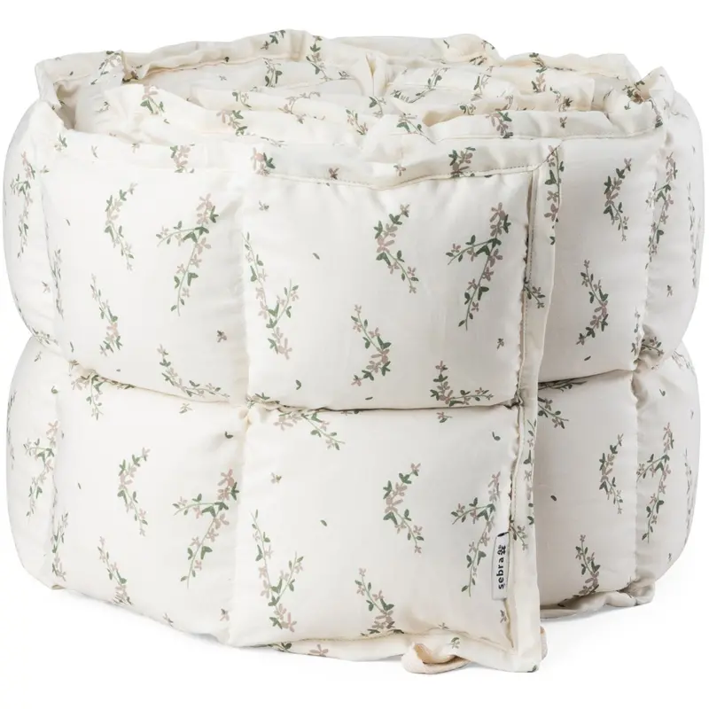 Sebra Powder Blossom Baby Bumper Kapok 1