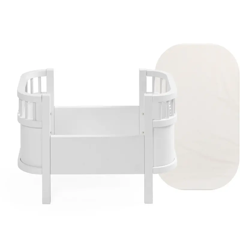 Sebra White Doll's Bed And Mattress 1
