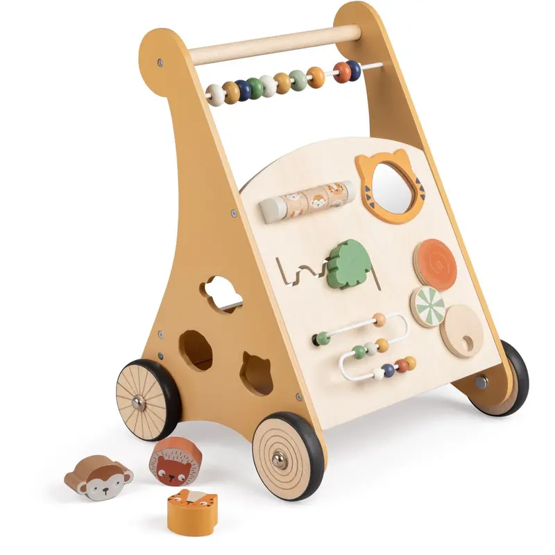Sebra Wildlife Activity Walker Wooden 1