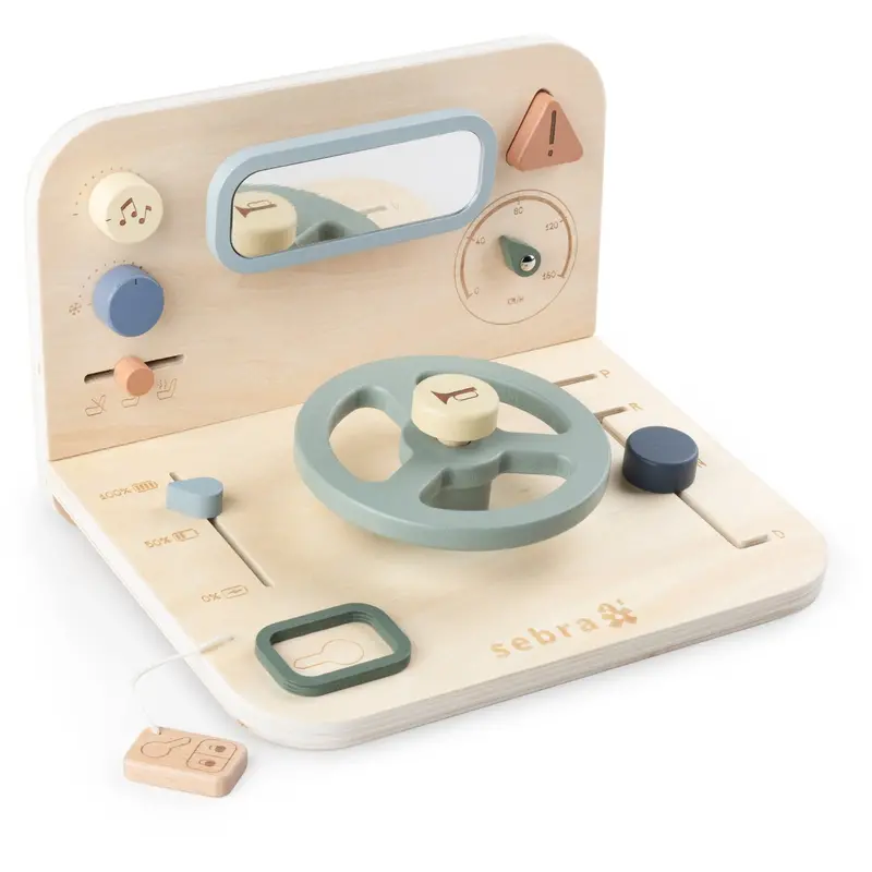 Sebra Wooden Activity Panel Car 1