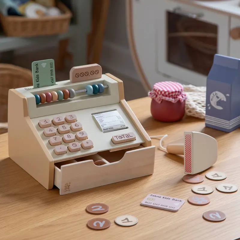 Sebra Wooden Sebra Cash Register 2