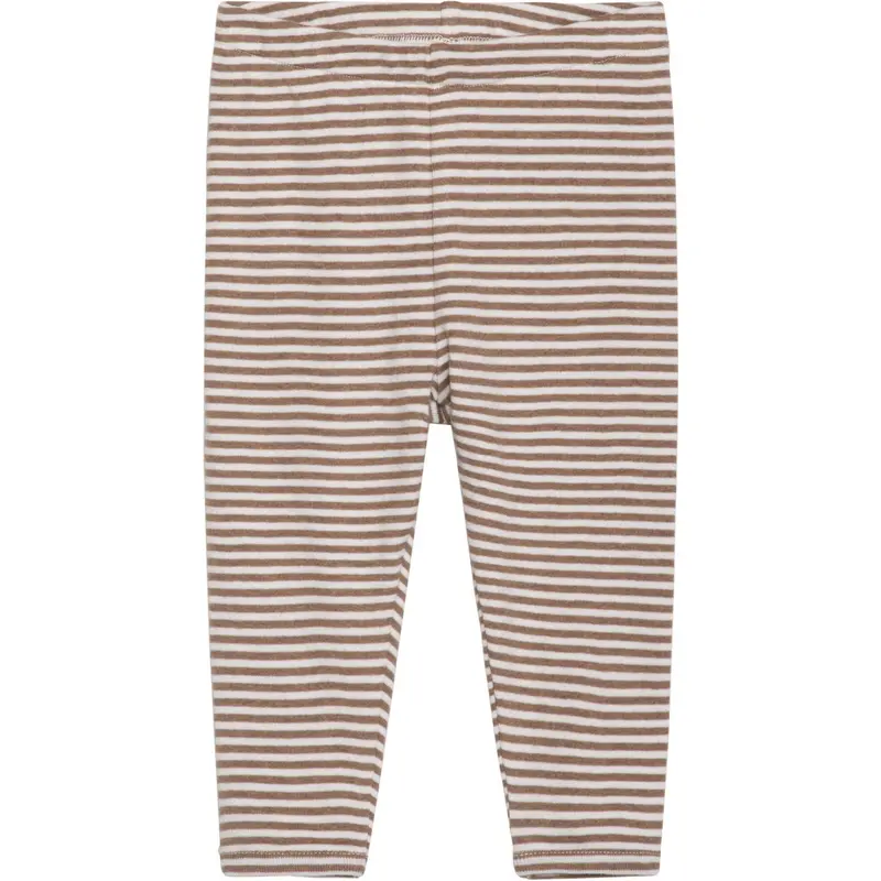 Serendipity Almond/Offwhite Baby Leggings Stripe 1