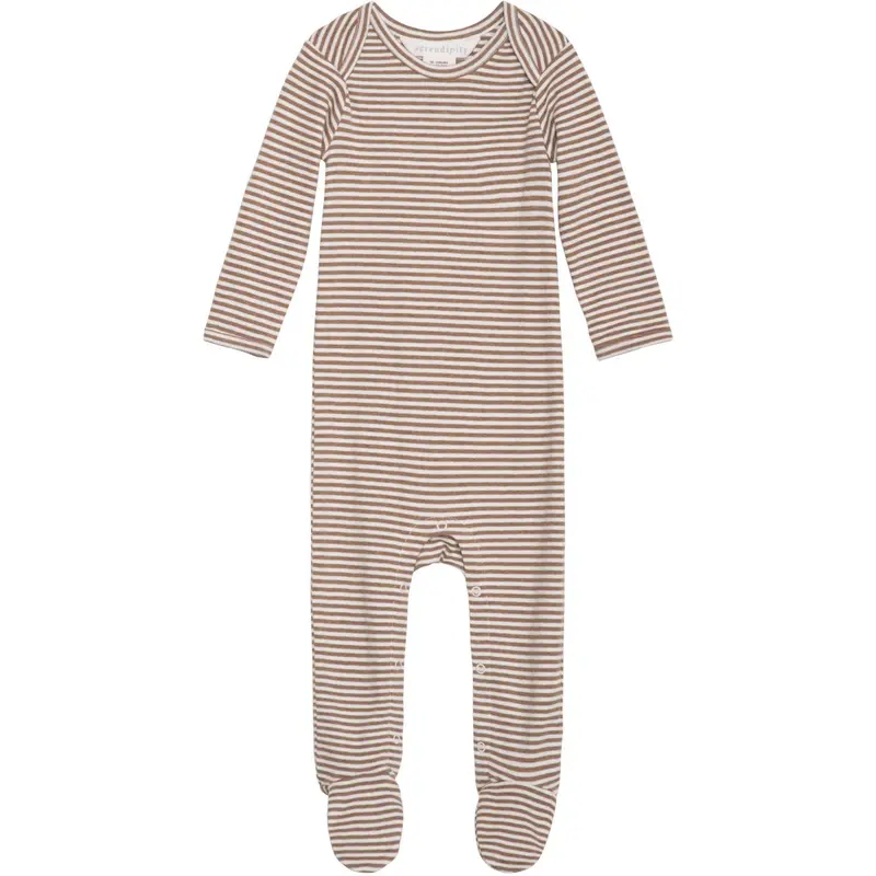 Serendipity Almond/Offwhite Baby Suit Stripe 1
