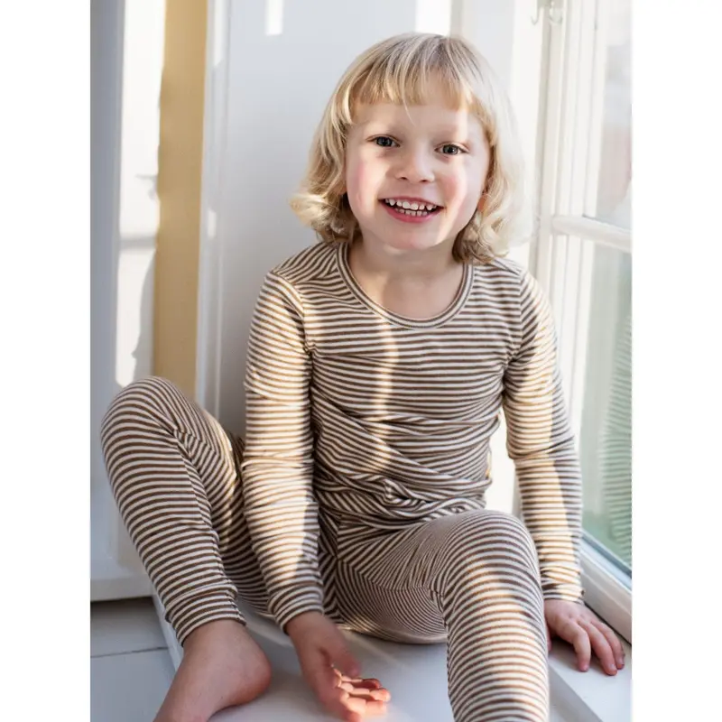 Serendipity Almond/Offwhite Leggings Stripe 2
