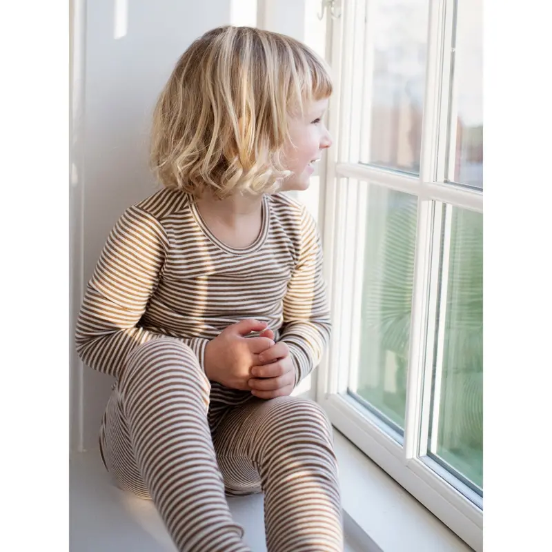 Serendipity Almond/Offwhite Leggings Stripe 3