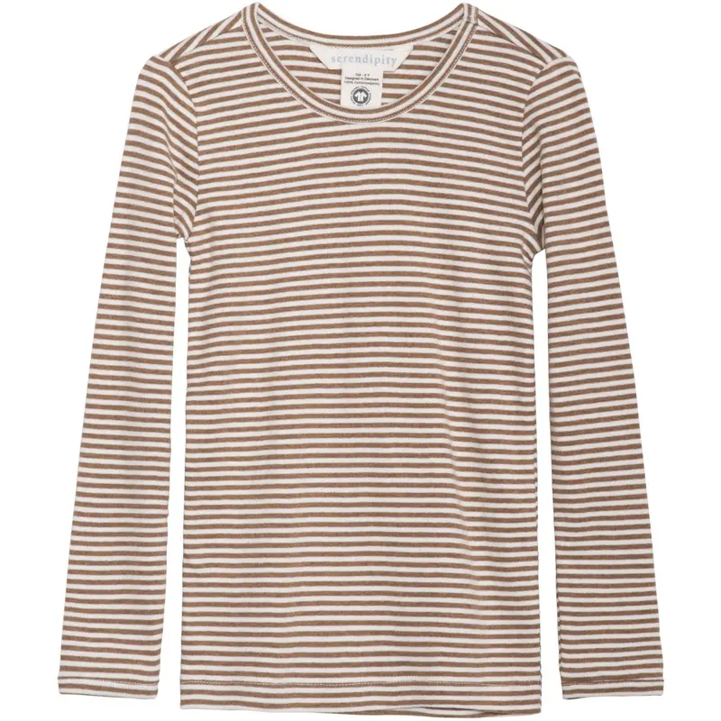 Serendipity Almond/Offwhite Slim Blouse Stripe 1