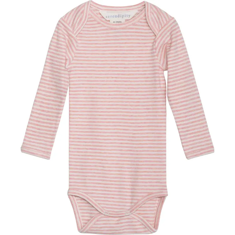 Serendipity Coral/Offwhite Baby Body Stripe 1