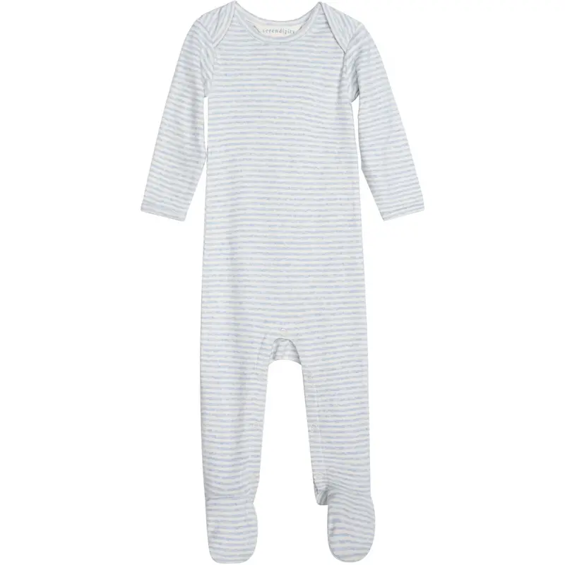 Serendipity Mist/Offwhite Baby Suit Stripe 1