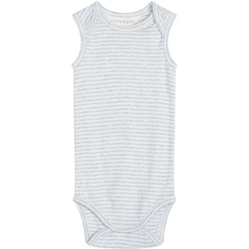 Serendipity Mist/Offwhite Baby Tank Stripe 1