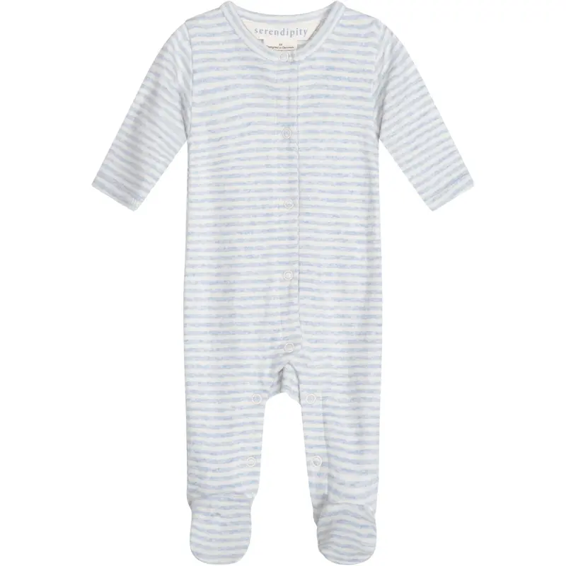 Serendipity Mist/Offwhite Newborn Stripe Suit 1