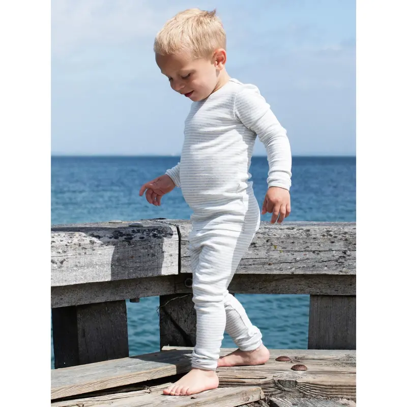 Serendipity Mist/Offwhite Stripe Leggings 2
