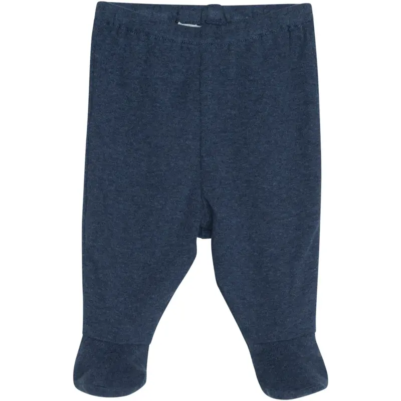 Serendipity Navy Newborn Pants W. Feet 1