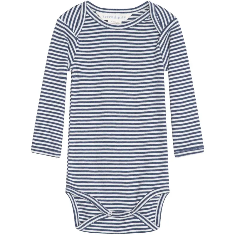 Serendipity Navy/Offwhite Baby Body Stripe 1