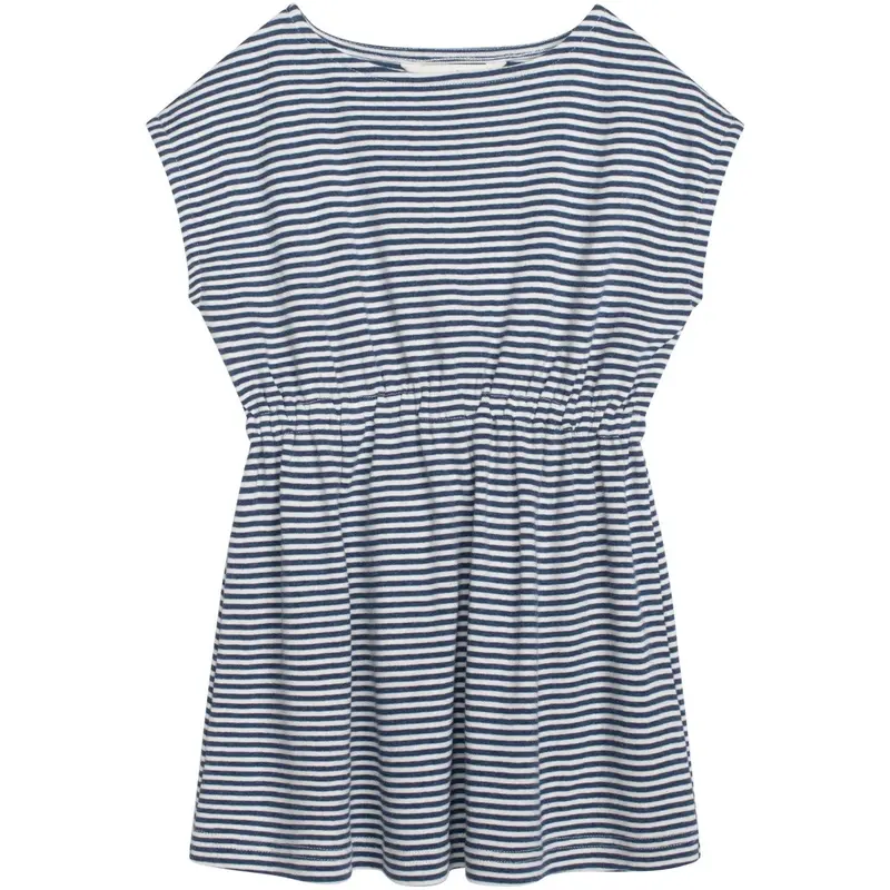 Serendipity Navy/Offwhite Beach Dress Stripe 1