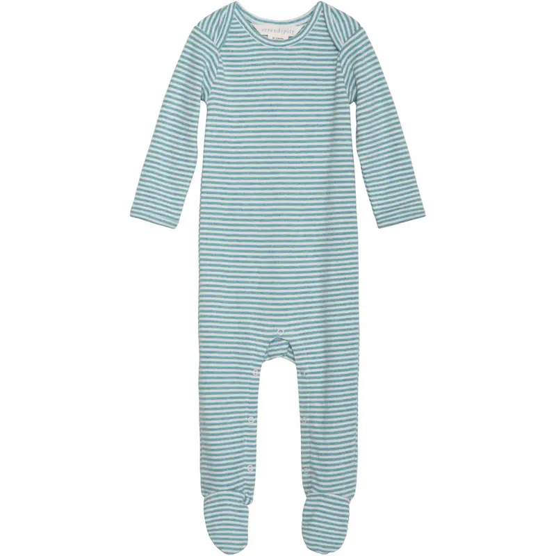 Serendipity Nile/Offwhite Baby Suit Stripe 1